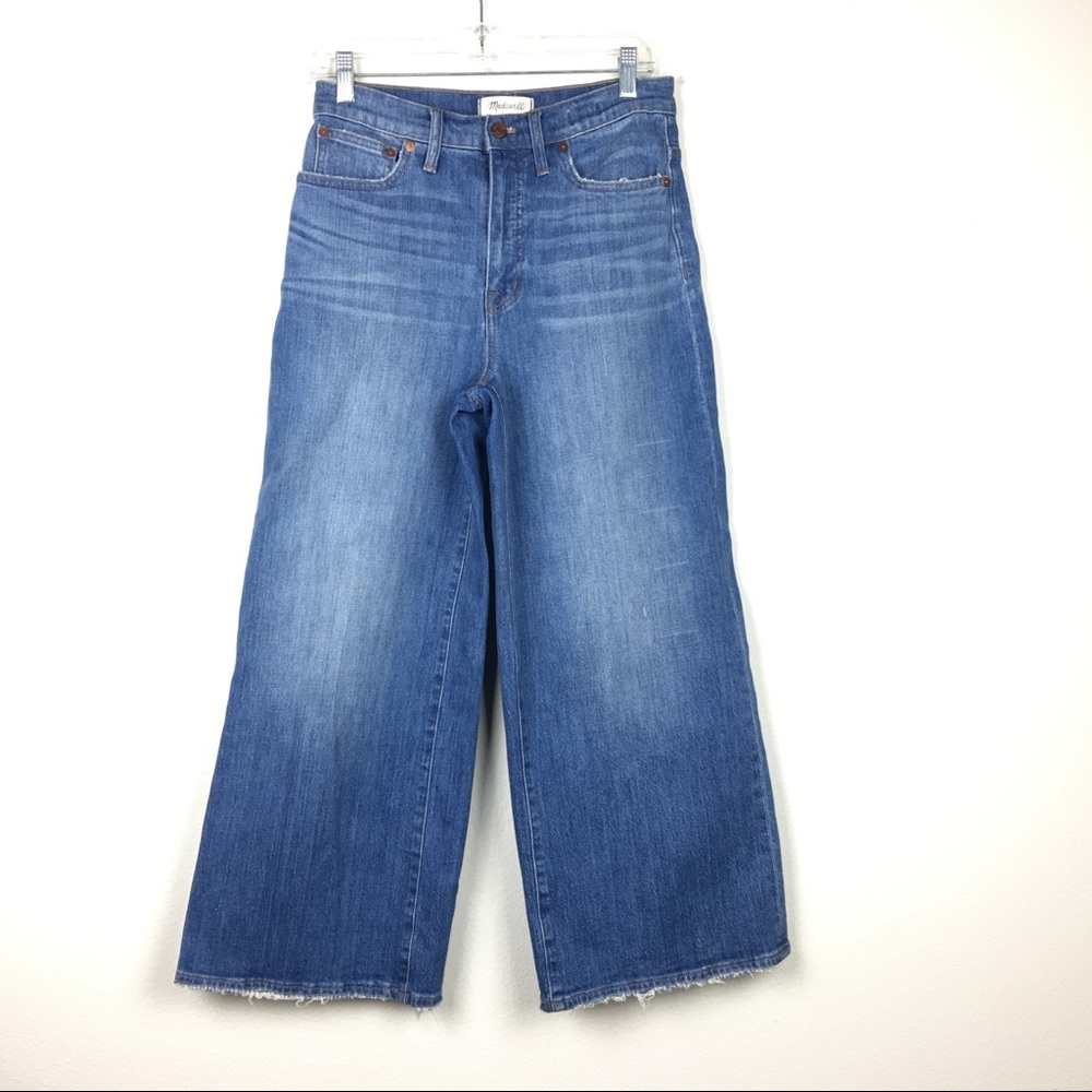 Madewell Wide Leg Cropped Denim Jean 27